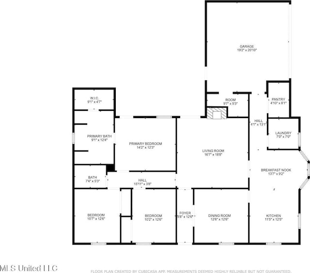 1035 N Azalea Dr, Madison, MS 39110 - floor plan / room layout