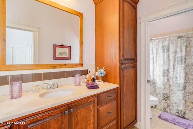 13129 Jordan Bluff Rd, Kiln, MS 39556 - full bath with vanity, toilet, and a shower with shower curtain