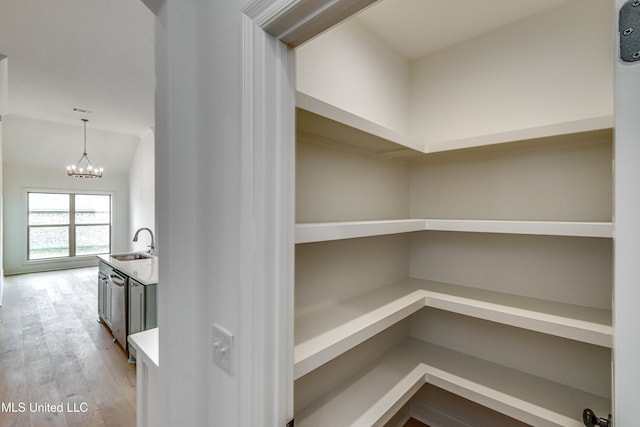 pantry featuring sink