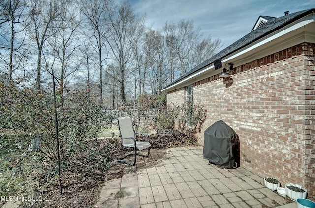 view of patio / terrace with area for grilling