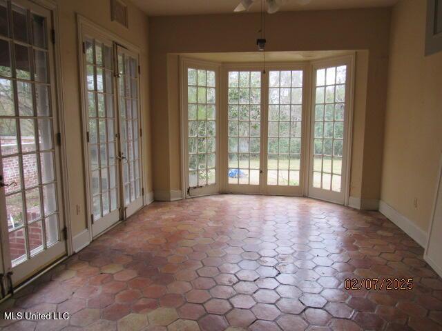 doorway with plenty of natural light