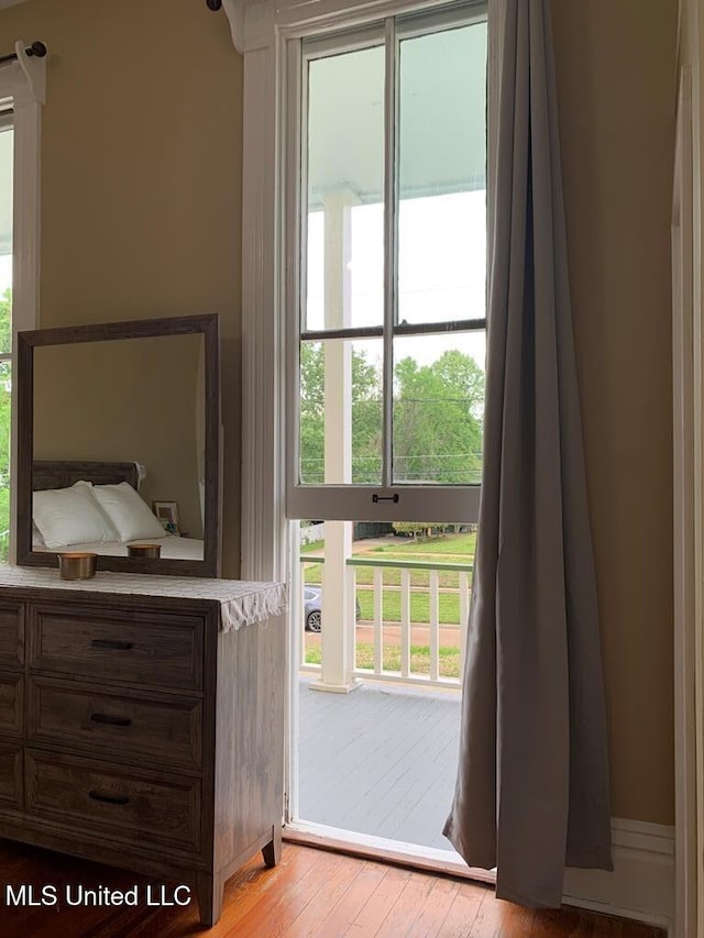 1116 Main St, Natchez, MS 39120 - doorway to outside with wood finished floors