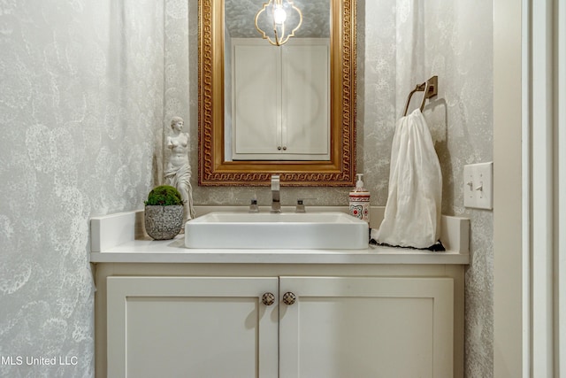 bathroom with vanity