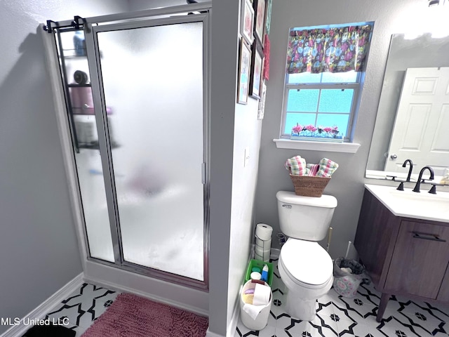 9929 Kahana St, Diamondhead, MS 39525 - bathroom featuring vanity and a shower stall