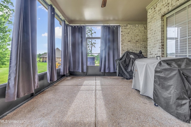view of sunroom
