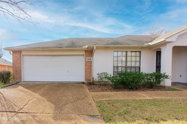 ranch-style house with a garage