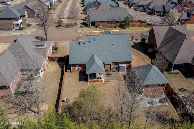 7199 Terrace Stone Dr, Olive Branch, MS 38654 - birds eye view of property featuring a residential view