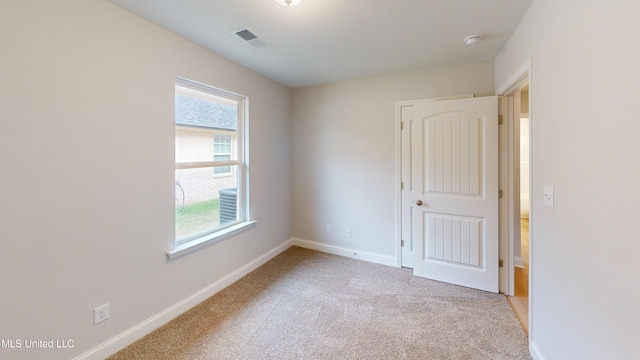 view of carpeted empty room