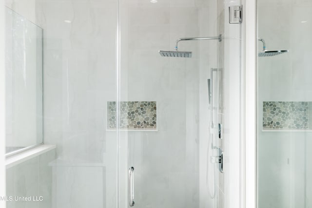 bathroom with walk in shower