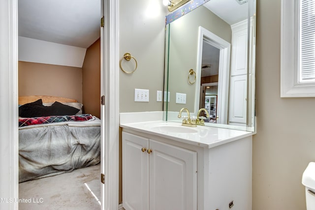 bathroom with vanity