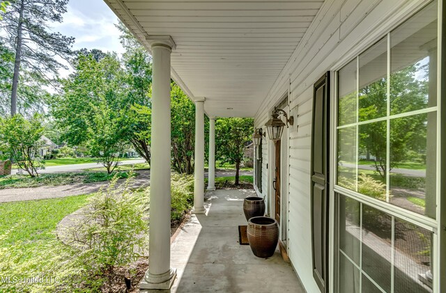 203 Remington Dr, Brandon, MS 39042 - view of patio featuring a porch