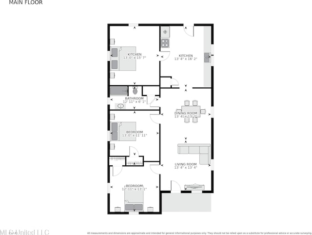 301 N Necaise Ave, Bay Saint Louis, MS 39520 - home floor plan