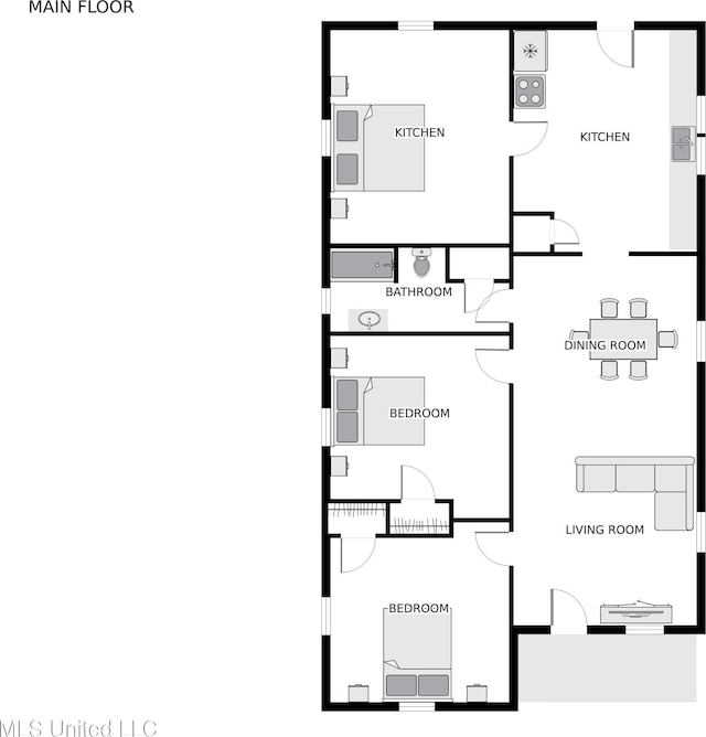 301 N Necaise Ave, Bay Saint Louis, MS 39520 - room layout