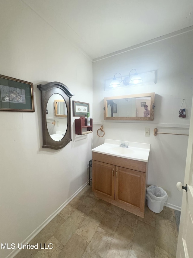 bathroom with vanity