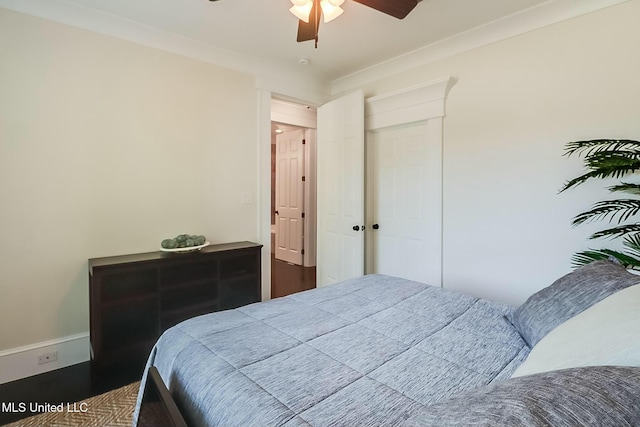 8521 Julia Dr, Vancleave, MS 39565 - bedroom featuring a ceiling fan
