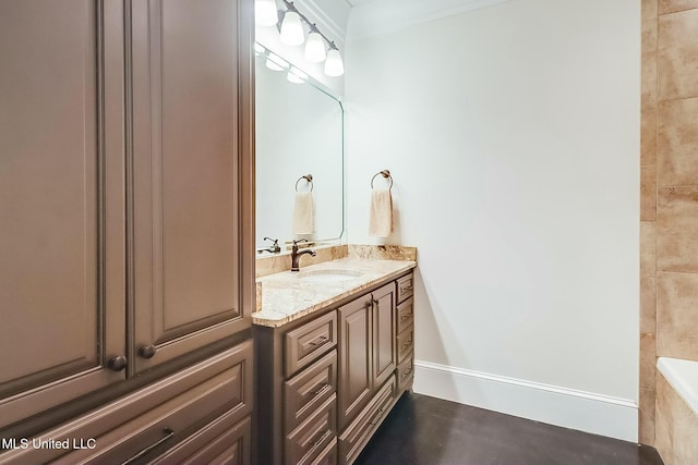 8521 Julia Dr, Vancleave, MS 39565 - bathroom featuring vanity and a tub