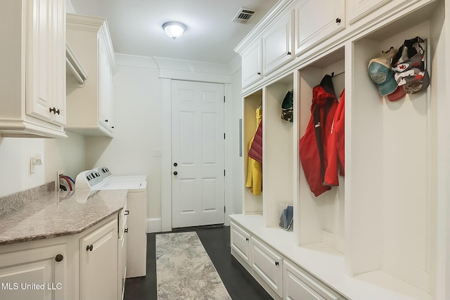 8521 Julia Dr, Vancleave, MS 39565 - mudroom with visible vents and washer and dryer