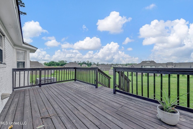 8279 Dunn Ln, Olive Branch, MS 38654 - wooden terrace featuring a yard