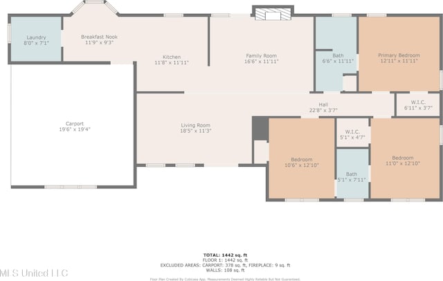 8279 Dunn Ln, Olive Branch, MS 38654 - view of home floor plan