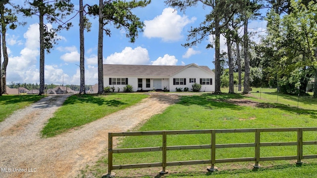 8279 Dunn Ln, Olive Branch, MS 38654 - single story home with dirt driveway and stucco siding