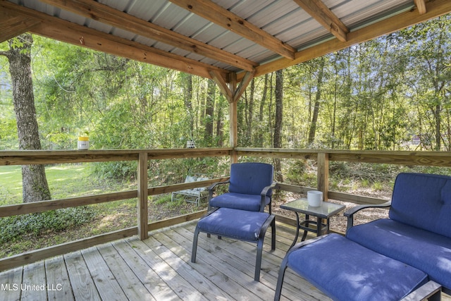 view of deck