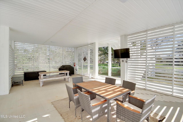 view of patio / terrace with outdoor dining space