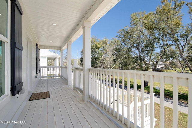 view of wooden terrace