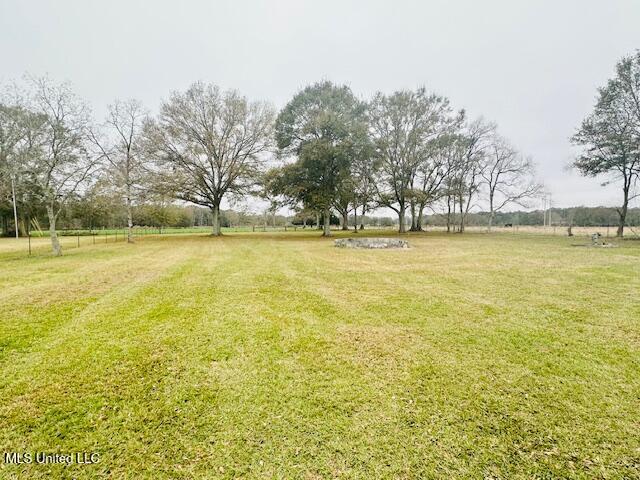 view of yard featuring a rural view