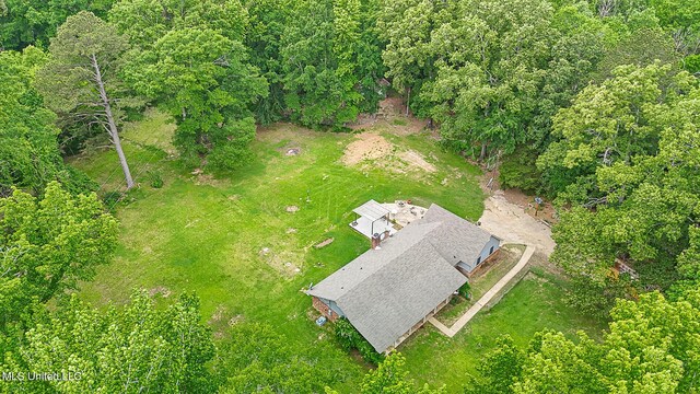 aerial view of property's location