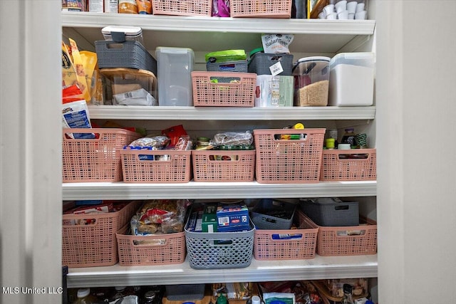 view of pantry