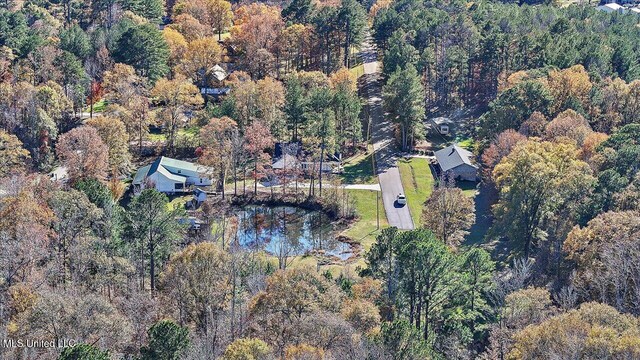 aerial view with a view of trees