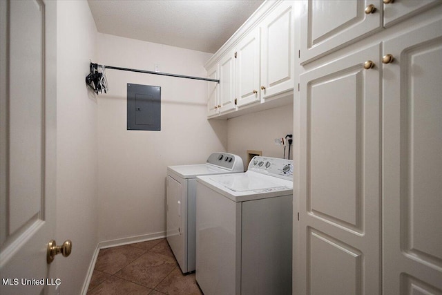 104 Willington Way, Madison, MS 39110 - laundry room with electric panel, washer and dryer, cabinet space, and tile patterned floors