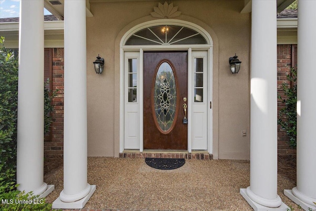 104 Willington Way, Madison, MS 39110 - view of exterior entry featuring stucco siding