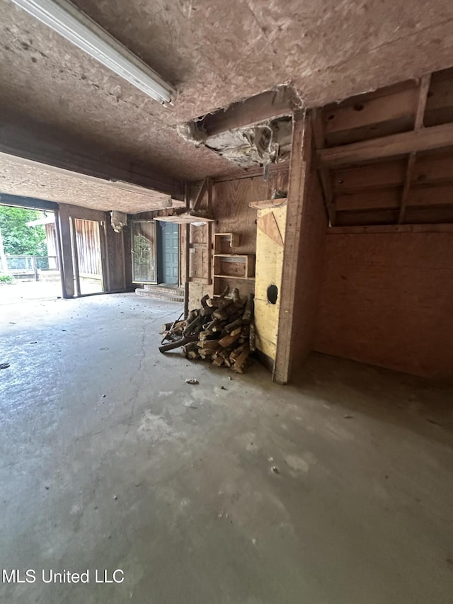 view of basement