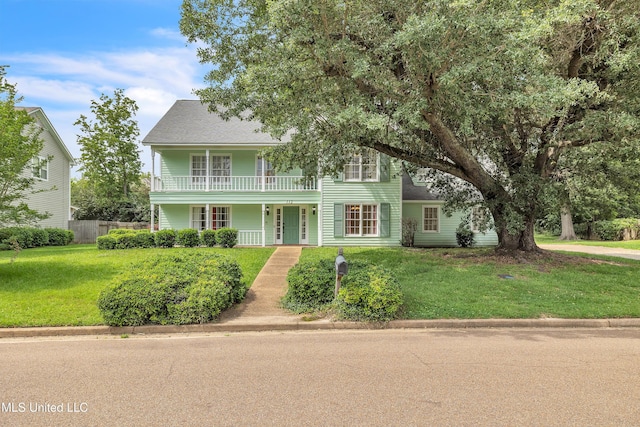 112 Rolling Meadows Dr, Jackson, MS 39211 - view of front of property with a porch and a balcony