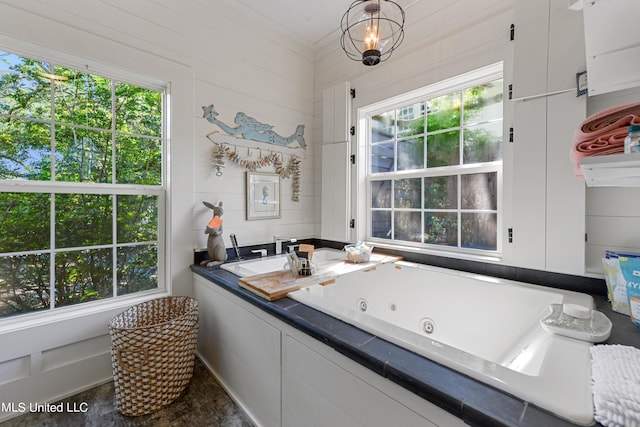 bathroom with a bathtub