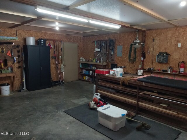114 S 49th Hwy, Indianola, MS 38751 - garage featuring a workshop area