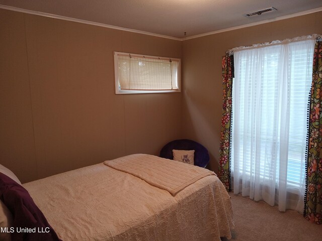 114 S 49th Hwy, Indianola, MS 38751 - bedroom featuring carpet flooring and crown molding