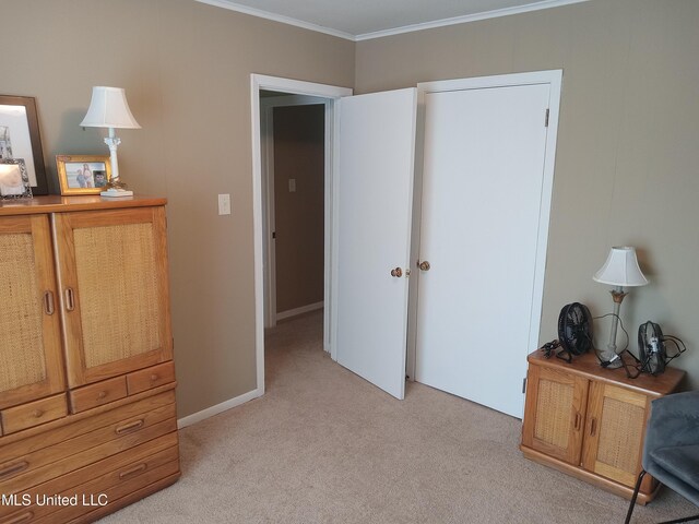 114 S 49th Hwy, Indianola, MS 38751 - bedroom with light colored carpet and ornamental molding