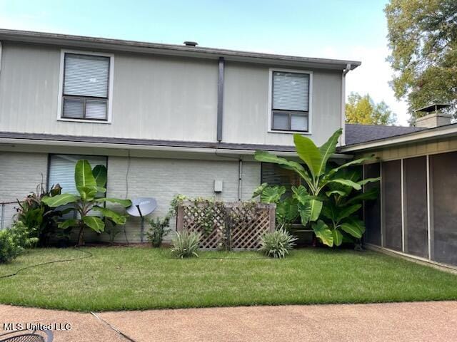 114 S 49th Hwy, Indianola, MS 38751 - rear view of property with a lawn