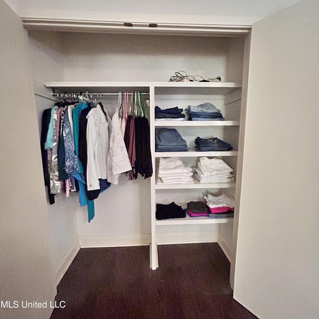 view of closet