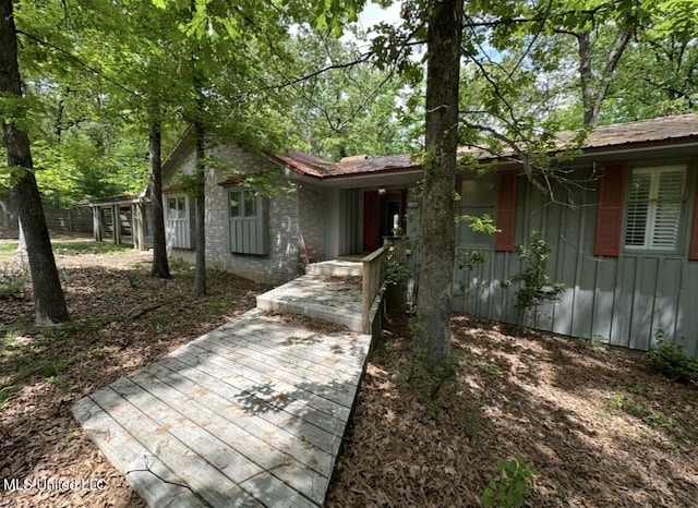 204 Fort Dr, Grenada, MS 38901 - view of ranch-style home