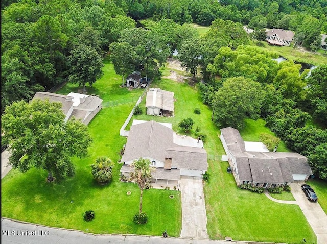 birds eye view of property