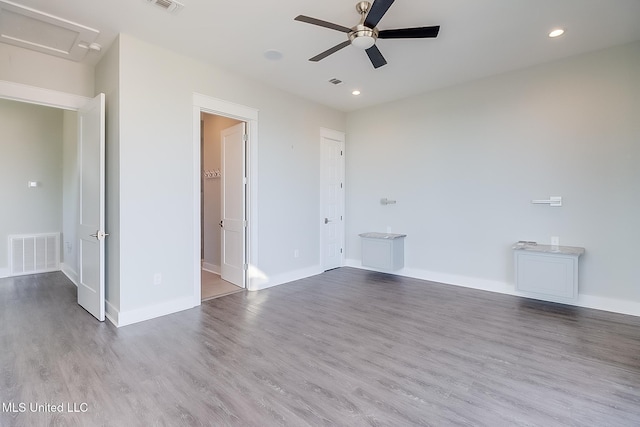 125 Miramar Ave, Biloxi, MS 39530 - unfurnished room featuring light hardwood / wood-style flooring and ceiling fan