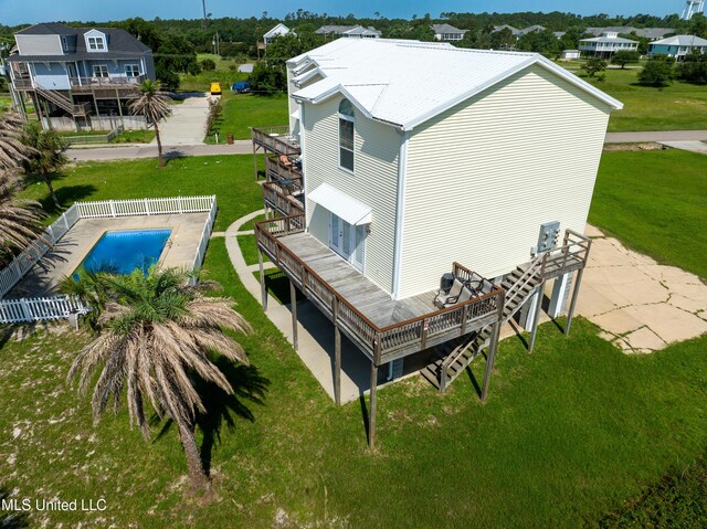 800 W Beach Blvd, Long Beach, MS 39560 - view from above of property with a pool