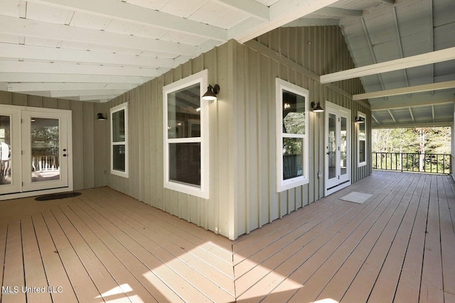 18153 Doc Lizana Rd, Gulfport, MS 39503 - wooden terrace featuring french doors