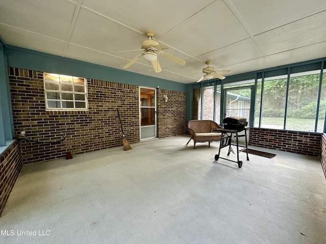 3427 Jr Davis Rd, Moss Point, MS 39562 - sunroom with a ceiling fan