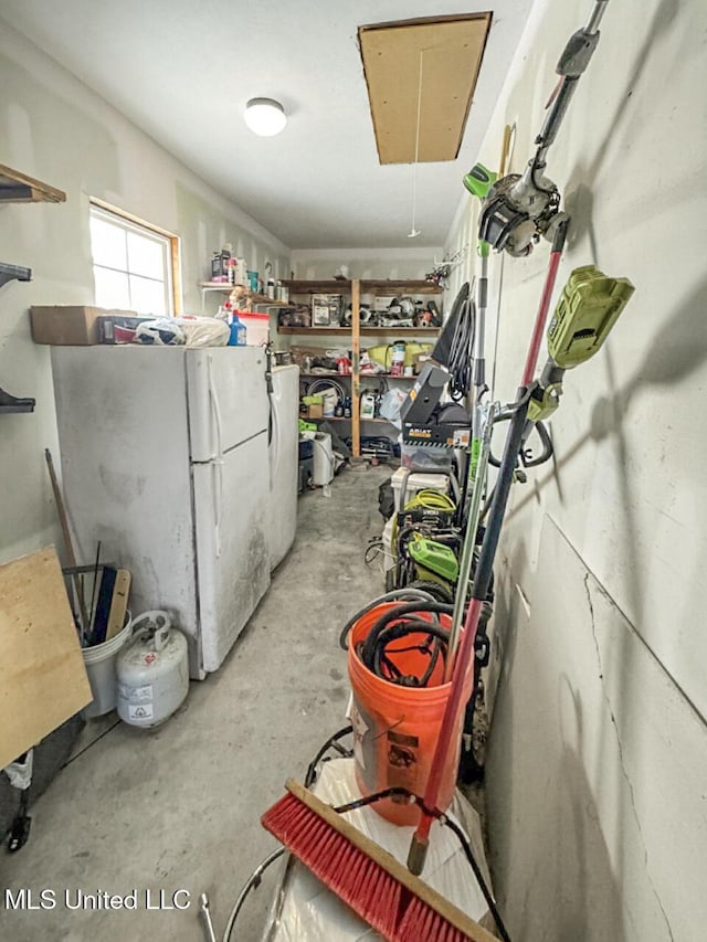 storage area with attic access