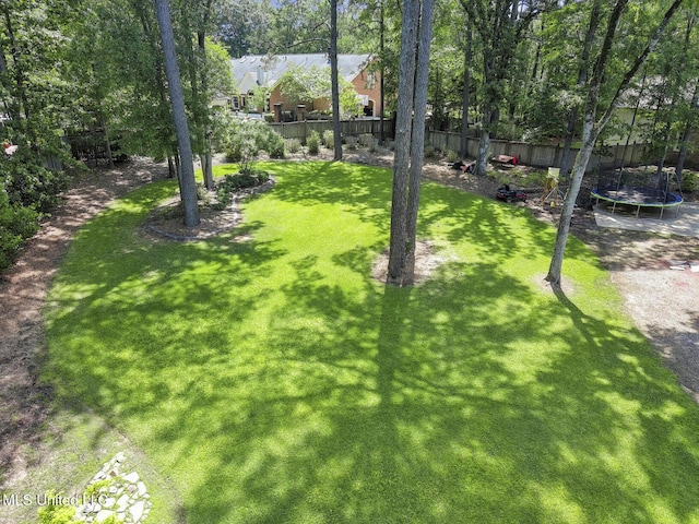 340 Sherborne Pl, Flowood, MS 39232 - view of yard featuring a trampoline