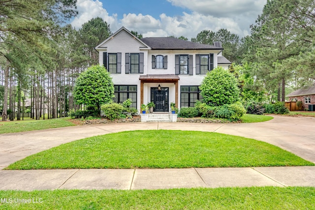 107 Chadwyck Ct, Madison, MS 39110 - view of front of home with a front yard and curved driveway